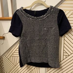 J.Crew Tweed Short Sleeve Shirt